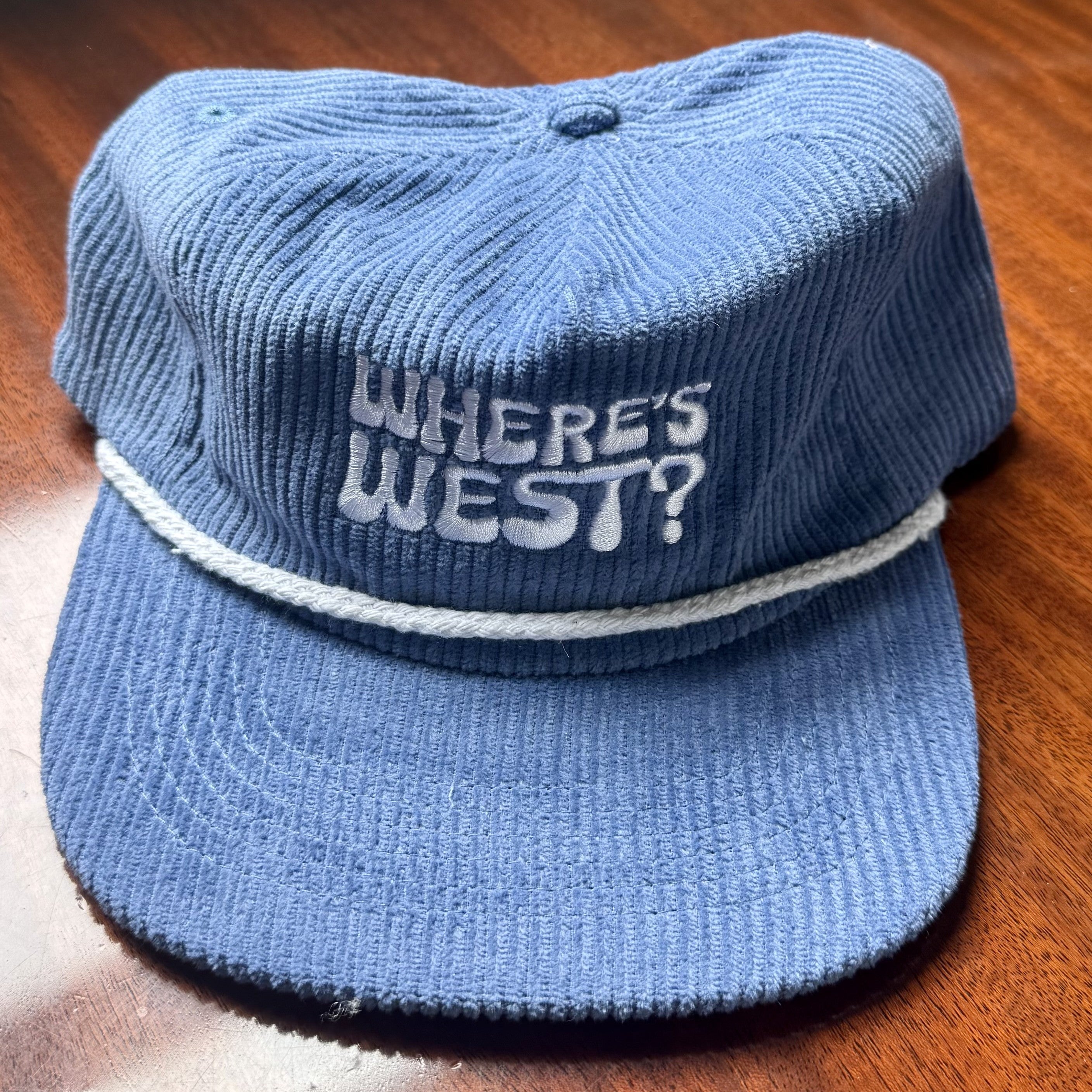 Blue Corduroy Hat