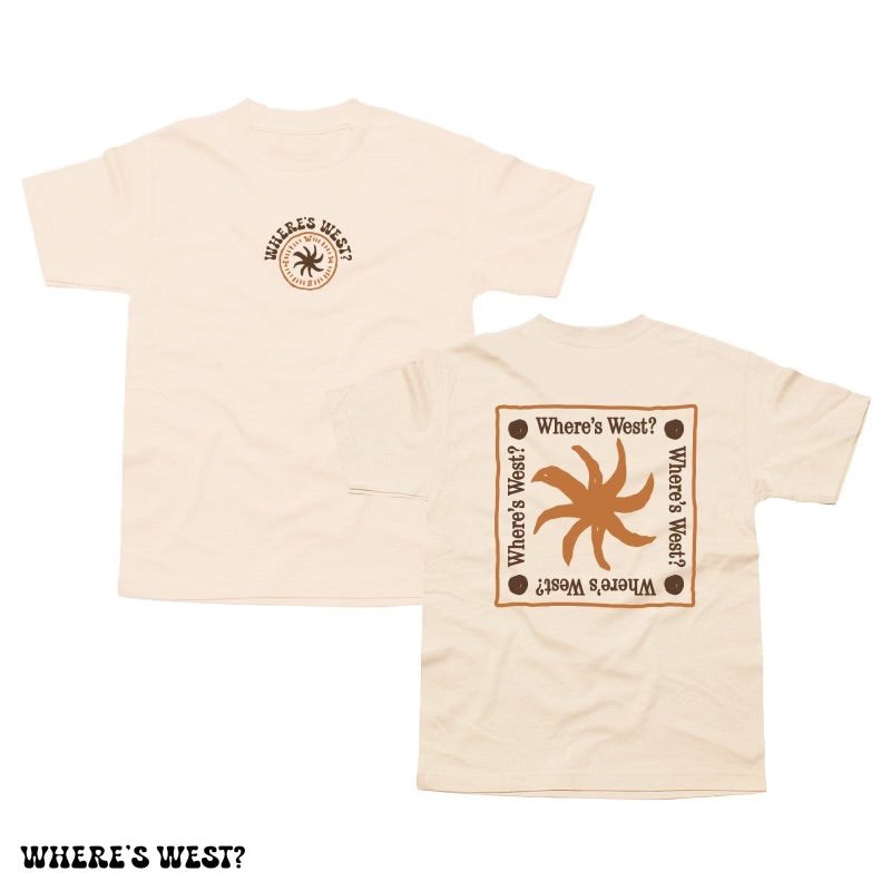 Cream Compass Logo Tee